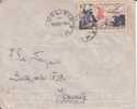 DOLISIE - CONGO - 1954 - Colonies Francaises,Afrique,avion, Lettre,marcophilie - Storia Postale