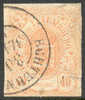 Luxembourg #12 Used 40c Orange From 1859 - 1859-1880 Coat Of Arms