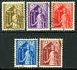 Luxembourg B50-54 Used Semi-Postal Set From 1932 - Gebraucht