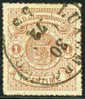 Luxembourg #18a XF Used Rouletted In Color 1c From 1867 - 1859-1880 Coat Of Arms