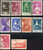 Monaco B26-35 Used Semi-Postal Set From 1939 - Usados