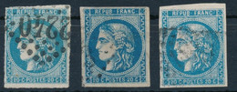 France-Emission De Bordeaux YT 46B Oblitéré - 3 Nuances - 1870 Ausgabe Bordeaux