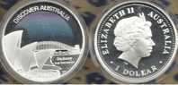 AUSTRALIA $1 DISCOVER A.SERIES SYDNEY COLOURED QEII HEAD 1YEAR TYPE 2007 NR SILVER 1Oz PROOFREAD DESCRIPTION CAREFULLY!! - Altri & Non Classificati