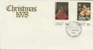 AUSTRALIA FDC CHRISTMAS SET OF 2  STAMPS DATED 08-11-1978 CTO SG? READ DESCRIPTION !! - Briefe U. Dokumente