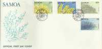 SAMOA  FDC CORALS MARINE LIFE  SET OF 4 HFV STAMPS  DATED 18-02-1994 CTO SG? READ DESCRIPTION !! - Samoa (Staat)