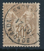 France-type Sage YT 69 Oblitéré  30c Brun-clair - 1876-1878 Sage (Type I)
