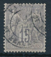 France-Type Sage YT 66 Oblitéré  15c Gris - 1876-1878 Sage (Type I)