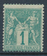 France-type Sage YT 61 Neuf * 1c Vert - 1876-1878 Sage (Tipo I)