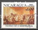 1 W Valeur Used, Oblitérée - NICARAGUA  * 1982 - N° 1055-15 - George Washington