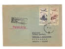 Enveloppe, Pologne, Recommande, Timbre Avion (11-126) - Machines à Affranchir (EMA)