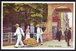 CPA  ANCIENNE- HOLANDE- ALKMAAR- LA PORTE DU MARCHÉ- PORTEURS DE FROMAGE EN BOULE- TRES GROS PLAN COULEUR- - Alkmaar