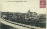 Cp Pont Sur Yonne Vue Générale Route De Beaujeu Voir Timbre 20c Semeuse Et Obliteration - Pont Sur Yonne