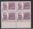 India 1981 MNH, Block Of 4, Henry Heras, Historian, Indologist, History,  Indus Valley Seals, - Hojas Bloque