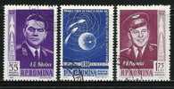 ● ROMANIA 1962 - SPAZIO - P.A. N. 157 / 59 Usati , Serie Completa - Cat. ? € - Lotto N. 867 - Usati