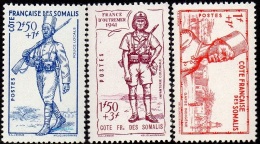 Détail De La Série Défense De L'Empire * Cote Des Somalis N° 188 à 190 - 1941 Défense De L'Empire