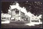 CPM-PHOTO  ANCIENNE- FRANCE- HASPARREN (64)- PLACE DE L'EGLISE ET MONUMENT AUX MORTS EN GROS PLAN- COMMERCES - Hasparren