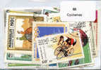 50 Timbres Thème Cyclismes - Collezioni