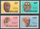 Tiere Animals Affen Monkeys Suriname / ** MNH - Affen