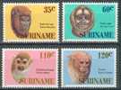 Tiere Animals Affen Monkeys Suriname / ** MNH - Apen