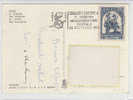 PO5635A# 10 £ POSTE VATICANE Iso Su Cartolina ROMA  VG Roma-Torino 1956 - Brieven En Documenten