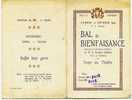 11- 638 - Savoie - CHAMBERY - CARTE D´ INVITATION Au GRAND BAL De BIENFAISANCE-   LE 23 Février 1929 -  RARE - Other & Unclassified
