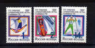 Rusia 1992 Yv.5915-17 ** Juegos Olímpicos: Esquí, Esquí Acrobático, Bobsleigh. Ver Scan. - Winter 1992: Albertville