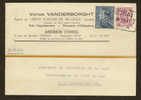 Belgique 1941 Carte Expres Affr N° 430 + 479 Rectangle " Tournai " - Lettres & Documents