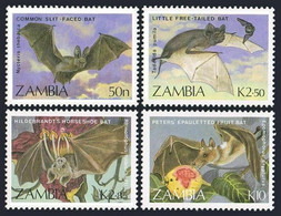 ZAMBIA 1989 MiNr. 474 - 477  Sambia Bats 4v MNH** 6,00 € - Vleermuizen