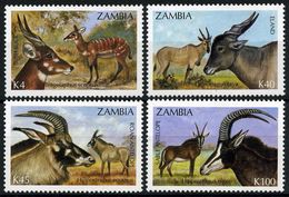 ZAMBIA 1992 Animals 4v MNH** - Sin Clasificación