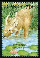 Uganda 1991 MiNr. 858 Animals Sitatunga Marshbuck 1v MNH** 1,20 € - Gibier