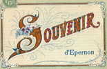 EPERNON (28) Carte Fantaisie Souvenir De - Autres & Non Classés