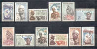 Dahomey 1963 - Michel 200 - 211 ** - Benin – Dahomey (1960-...)