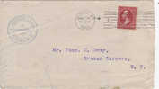 A0960 - STATI UNITI 2 Cent Iso Su Lettera VG Albany-New York  22-10-1902, Al Verso Ann. A Targhetta - Storia Postale