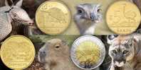 ® URUGUAY: Nuevas Monedas $1+$2+$5 + $10 (2011) Animales - Uruguay