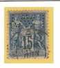 Nº 101  15 C. Azul De 1884-90 Perforado LAVY Ch. Lavy & Cie, Raro - Telegraph And Telephone