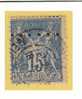 Nº 101  15 C. Azul De 1884-90 Perforado Silgle 1 6 Trous Berger Levrault - Telegraph And Telephone