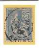 Nº 118  25 C. Azul  De 1900-01  Perforado C    L     Credit Lyonnais Constantinopla CL 188, - Telegraph And Telephone