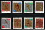 POLAND 1965 OLYMPICS TOKYO JAPAN MEDAL WINNERS NHM Weightlifting Boxing Hurdles Fencing Jump Volleyball Relay - Unused Stamps