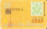 TARJETA DE BOSNIA DE UN SELLO (STAMP)  (con Doblez Central) - Timbres & Monnaies