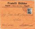 NAPOLI  /  CESARO' - Lettera  Pubblicitaria 26.8.1912  " Fratelli BUHLER "  Michetti Cent. 15 Isolato - Reclame