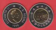 CANADA 2  DOLARES  1.996  BIMETALICA  PROOF   KM#270     SC/UNC    DL-9801 - Canada