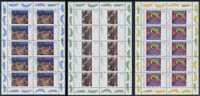 !a! GERMANY 1995 Mi. 1774-1776 MNH SET Of 3 SHEETS(10) -German Paintings - 1991-2000