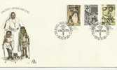 TRANSKEI-1978-  3 PIECES  FDC CARE FOR THE CRIPPLES  - 30 NOV  1978  WITH 3 STAMPS OF4 -10-15 CENTS  - REF.11 - Transkei