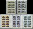 !a! GERMANY 1995 Mi. 1819-1823 MNH SET Of 5 SHEETS(10) -German Farmhouses - 1991-2000