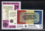 SPANISH ANDORRA 1982 EUROPA CEPT MNH - 1982