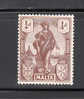 Malta No 98 Unused Hinged Year 1922 - Malta (...-1964)