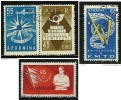 ● ROMANIA 1960 - Vari - P.A. N. 126 + 1739 /40 Usati, Serie Completa - Cat. ? € - L. 928 /29 /30 - Usado