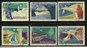 ● ROMANIA 1960 - TURISMO - N. 1727 / 32 Usati, Serie Completa - Cat. ? € - Lotto N. 937 - Oblitérés