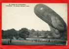 GUER COETQUIDAM 1920 LE CAMP AEROSTATION SAUCISSE RAMENEE A TERRE CARTE EN BON ETAT - Guer Coetquidan