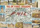 Val De Loire - Sologne, D´après Carte Michelin N°989 - Carte Multivues Ref 1103-157 - Centre-Val De Loire